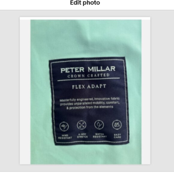 NWT Peter Millar Turquoise Flex Adapt Full-Zip Vest, No club logos LG MSRP $220 - Picture 4 of 9